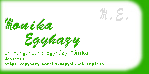 monika egyhazy business card